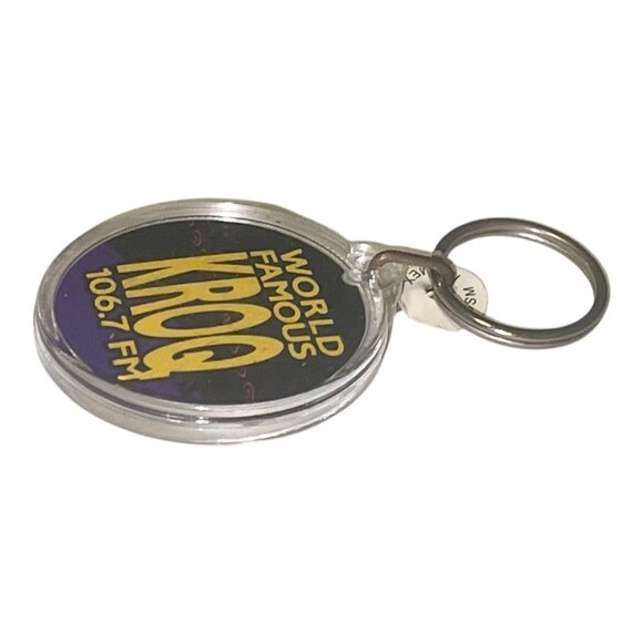 Vintage KROQ 106.7 FM World Famous Radio Station Promo Keychain Los Angeles - Picture 2 of 4